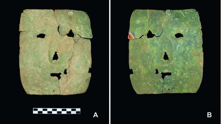 Esta máscara es el objeto trabajado en cobre más antiguo de Sudamérica