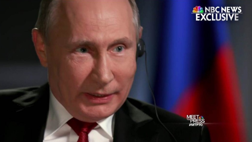 NBC sale para atrás con entrevista a presidente ruso Vladimir Putin