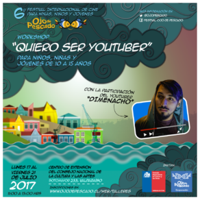 Talleres de Cine de 6º Festival Ojo de Pescado permitirán aprender sobre técnica StopMotion y elaborar contenidos propios para YouTube.