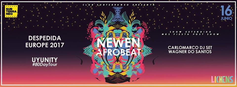 Newen Afrobeat se despide de Chile con show extendido en Club Subterráneo