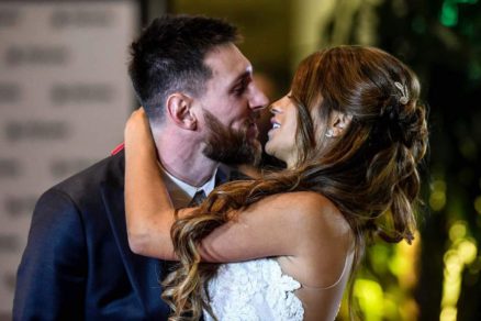 El Torpe beso que Messi le dio a Antonella se hizo viral (+video)