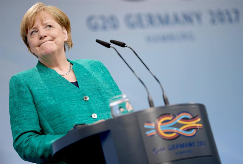 Hamburgo: Merkel satisfecha por el respaldo del G20 al Acuerdo de París