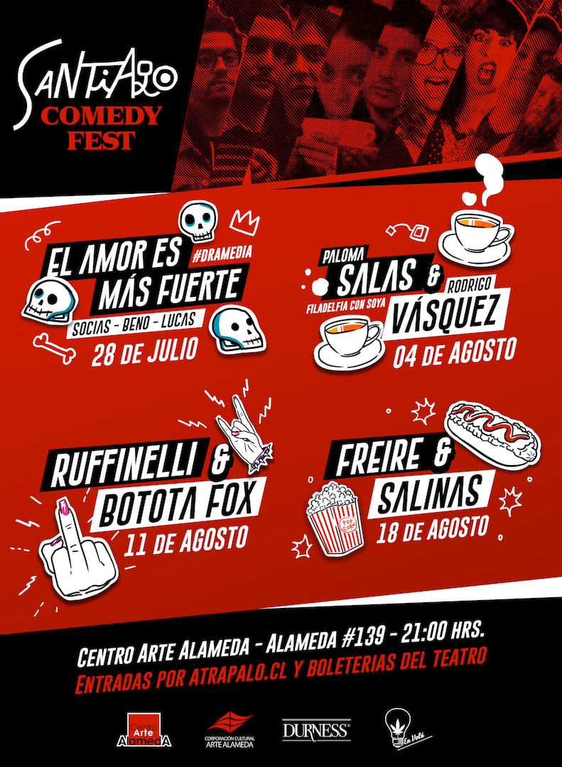 Ciclo de Stand Up «Santiago Comedy Fest» se realizará durante julio y agosto en Cine Arte Alameda