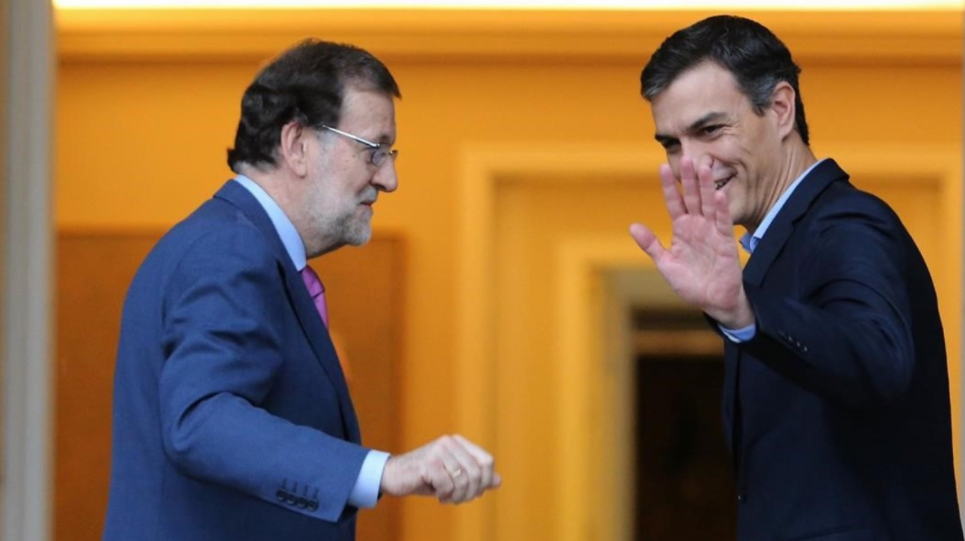 Rajoy y Sánchez coinciden en declarar «inaceptable» el referéndum
