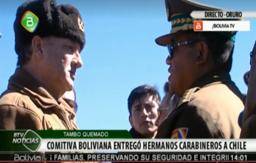 Carabineros detenidos en Bolivia ya están en territorio chileno y familiares agradecen a Evo Morales