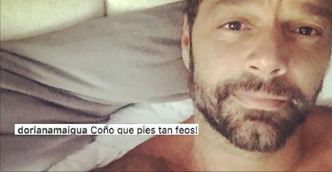 Los pies de Ricky Martin lo hicieron pasar una gran vergüenza en las redes. Los tildaron de «asquerosos»