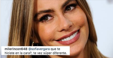 Sofía Vergara publicó una serie de selfies mostrando su nuevo look. La tildaron de «vieja operada»