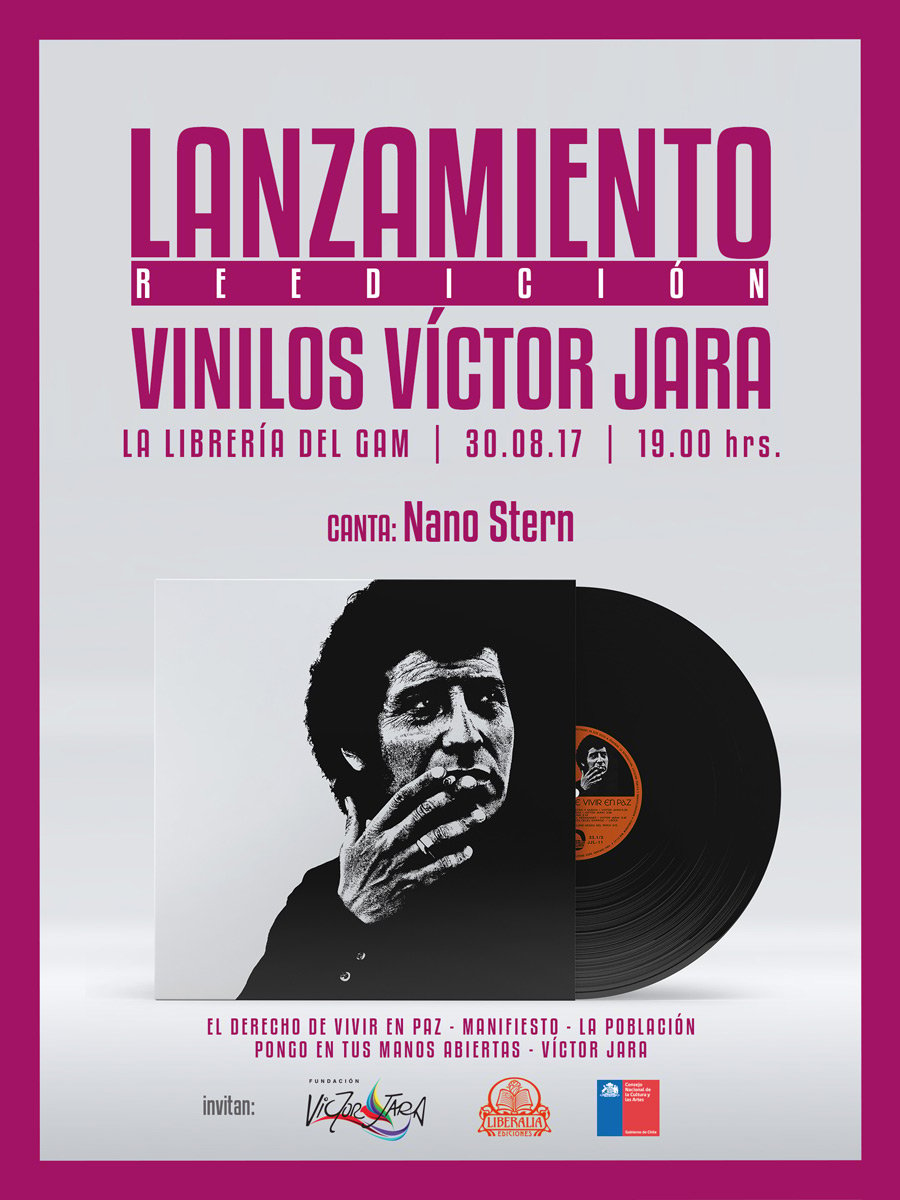 Lanzamiento reediciones de vinilos de Víctor Jara