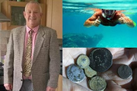 Hombre permanece encarcelado en Turquía por recoger 13 monedas antiguas del fondo del mar, mientras buceaba en vacaciones