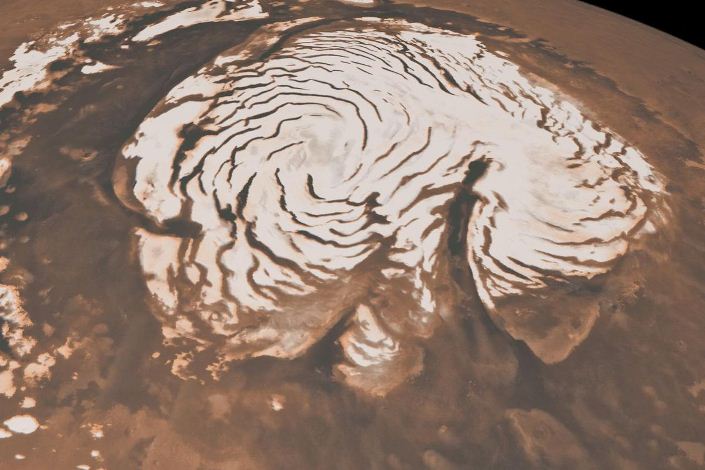 Primera evidencia de que Marte experimenta intensas tormentas de nieve durante la noche