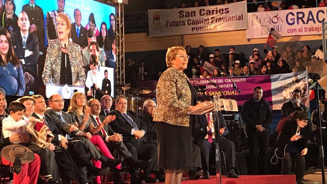 Chillán: Presidenta Bachelet promulga la ley que crea la nueva Región del Ñuble