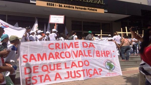 Brasil: Cientos de personas protestan contra la inacción de la justicia por desastre medioambiental