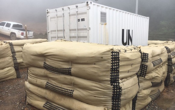 La ONU retiró de Colombia el primer contenedor con armas de las Farc