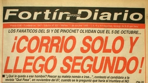 «Corrió solo y salió segundo»: El mítico titular del Fortín Mapocho comandado por Gato Gamboa