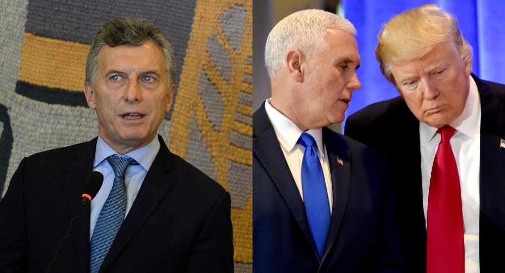 Argentina: Macri recibe al vicepresidente de EEUU con Venezuela y el comercio bilateral en la agenda