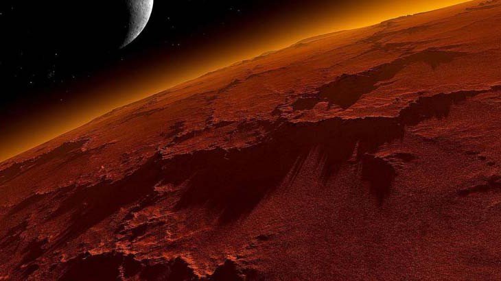 NASA publica una bella fotografía de las dunas marcianas cubiertas de hielo seco