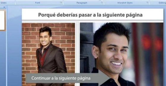 Hizo una presentación sobre él en Powerpoint para enamorar chicas; las conquistó a todas