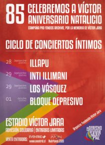 Fundación Víctor Jara conmemora el 85 aniversario del natalicio de Víctor