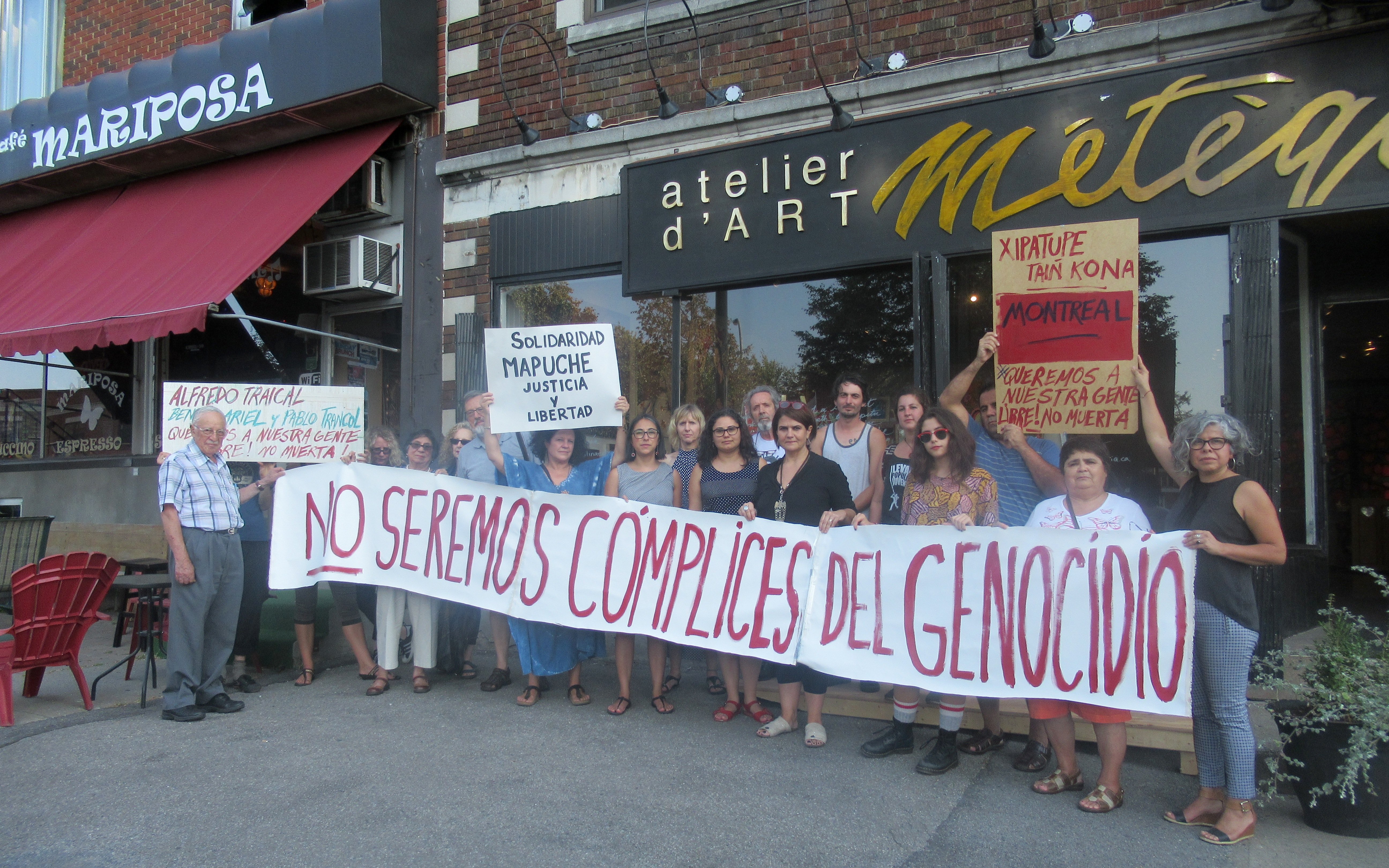 Manifestación en Canadá en apoyo a presos mapuche en huelga de hambre: «Nos indigna la utilización de la ley antiterrorista»