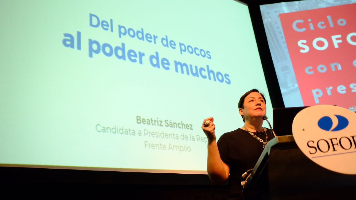 Beatriz Sánchez en la Sofofa: «Impuestos justos en Chile, un impuesto a los súper ricos»
