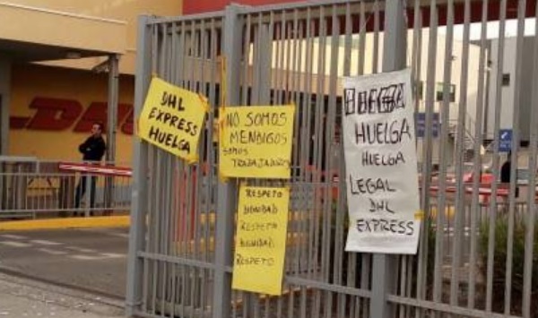 Sindicato DHL Express Chile inicia su primera huelga «por un reajuste digno»