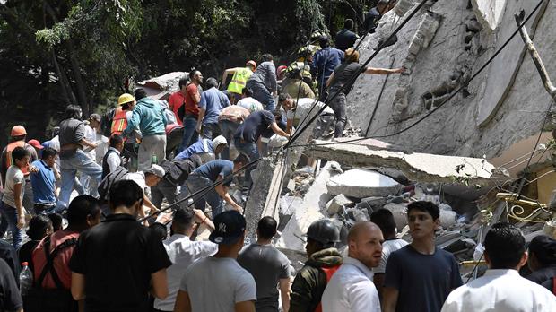 Terremoto en México: Ascienden a 224 los muertos y 45 edificios destruidos