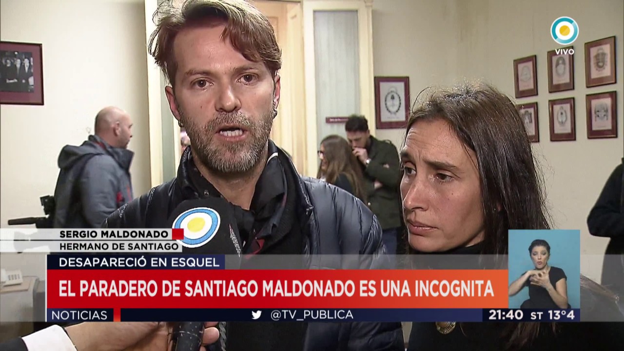 Sergio Maldonado, hermano de Santiago: «El que sabe dónde está, que me lo devuelva»