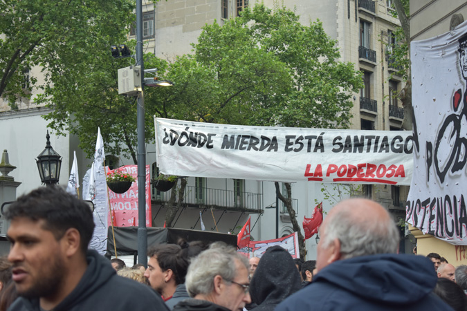 Fotos: Multitudinaria protesta por la desaparición de Santiago Maldonado