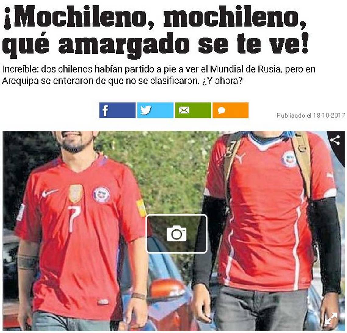 En Argentina se ríen de los mochileros chilenos que caminan hacia Rusia porque querían ver a «La Roja» en el mundial