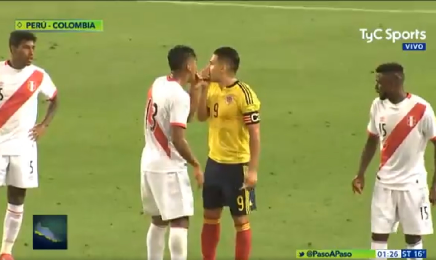 VIDEO: Imágenes muestran a Radamel Falcao pactando empate con Colombia para dejar fuera a Chile