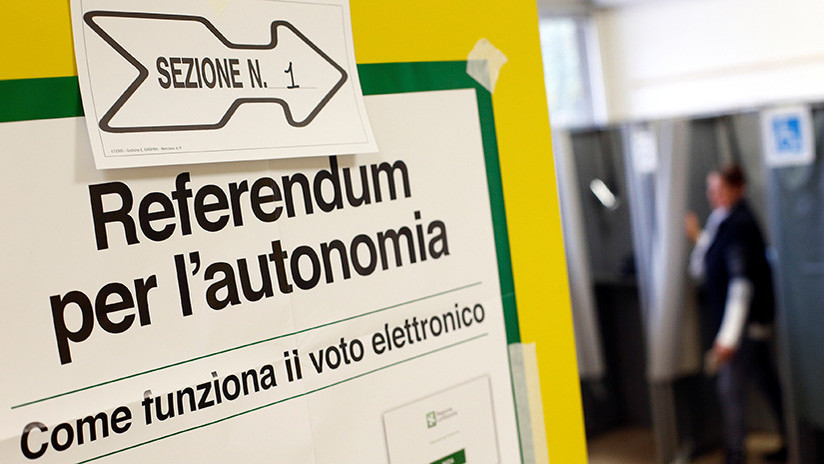 ¿Efecto Cataluña?: las dos zonas más ricas de Italia votan para reclamar más autonomía