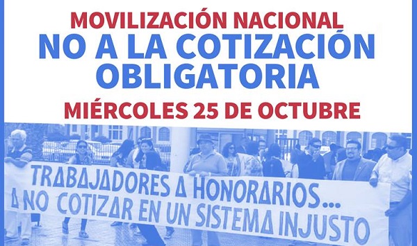 Honorarios del Estado se movilizarán contra la cotización obligatoria el 25 de octubre