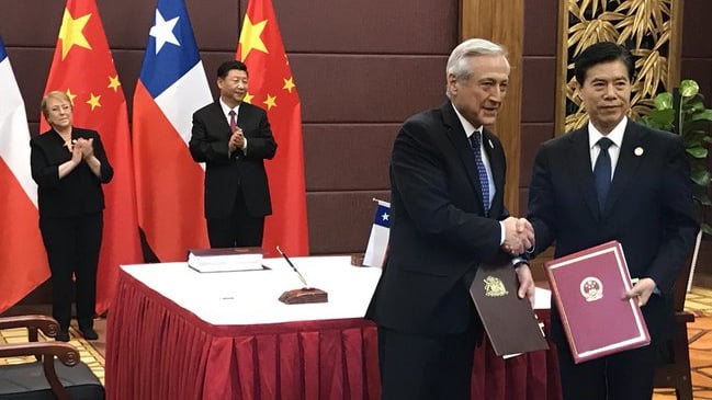 Gobiernos de Chile y China firman un nuevo acuerdo que profundiza el TLC del año 2005