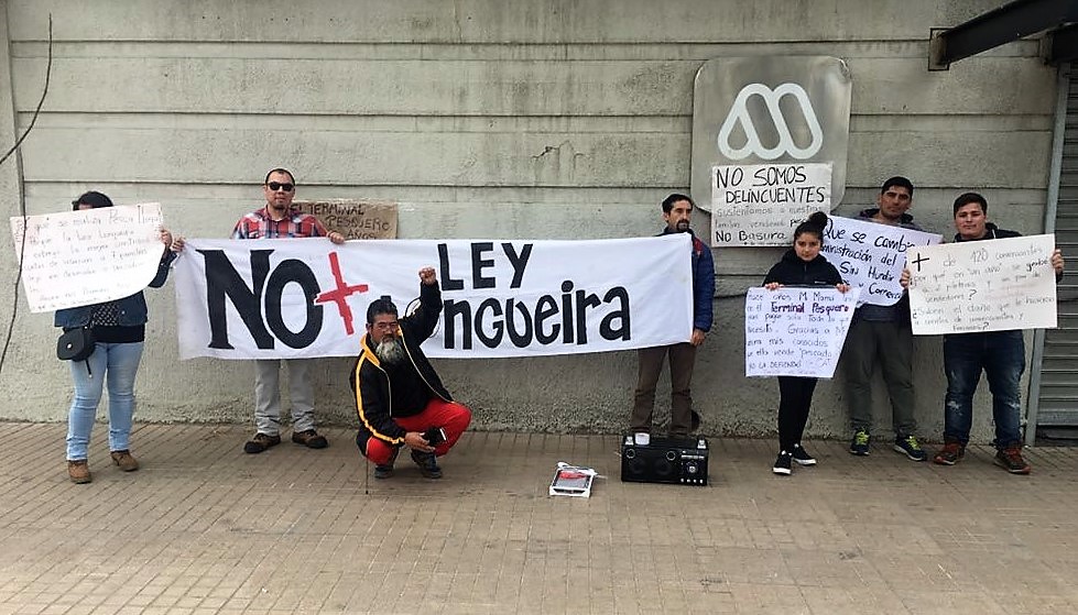 Trabajadores del Terminal Pesquero protestaron en MEGA por reportaje de «Misión encubierta»
