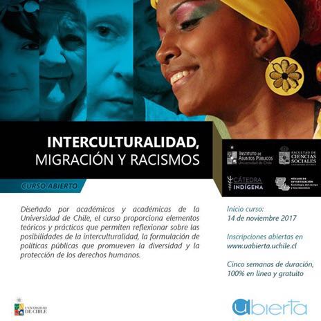 U. de Chile abre inscripciones para curso on line y gratuito sobre interculturalidad, migración y racismos
