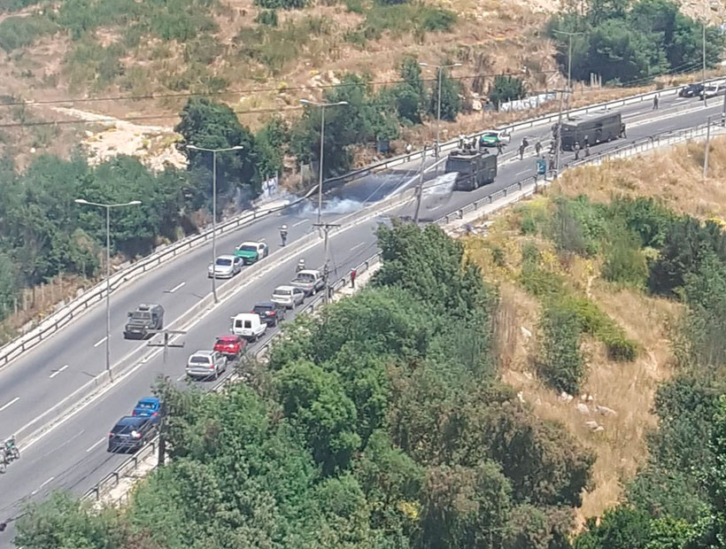Barricadas interrumpieron el tránsito en el Troncal Urbano entre Viña y Quilpué