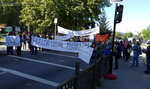 Concepción: Sindicato del Hospital Clínico del Sur en huelga por reajuste salarial