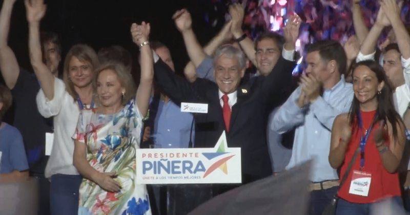 Piñera tras el triunfo en segunda vuelta: «El camino hacia los tiempos mejores no va a ser fácil»