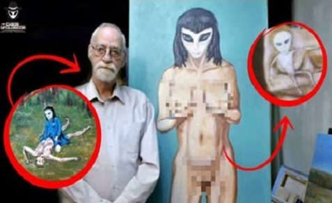 Asegura que perdió la virginidad con una extraterrestre y cuenta todos los detalles en sus obras de arte
