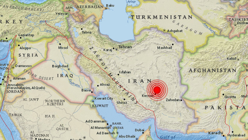 Irán: se registran dos sismos casi en simultáneo con magnitudes de 6,0 y 5,0