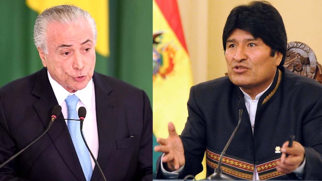 Evo Morales y Temer se reúnen por el tren bioceánico