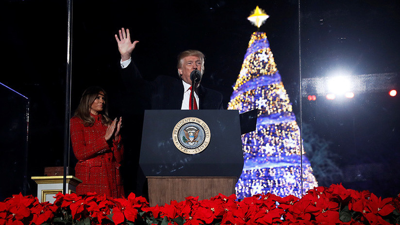 Estados Unidos: Trump no logra convocar público para iluminar el árbol de navidad