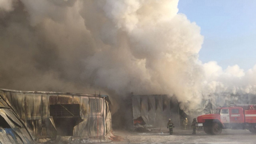 Rusia: 10 muertos por incendio en una fábrica