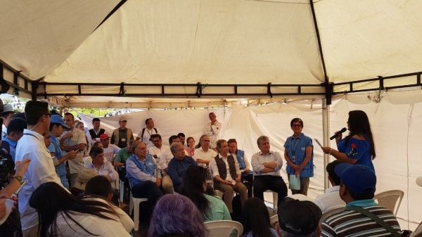 Colombia: Secretario General de la ONU se reúne con comunidades y ex integrantes de las FARC-EP