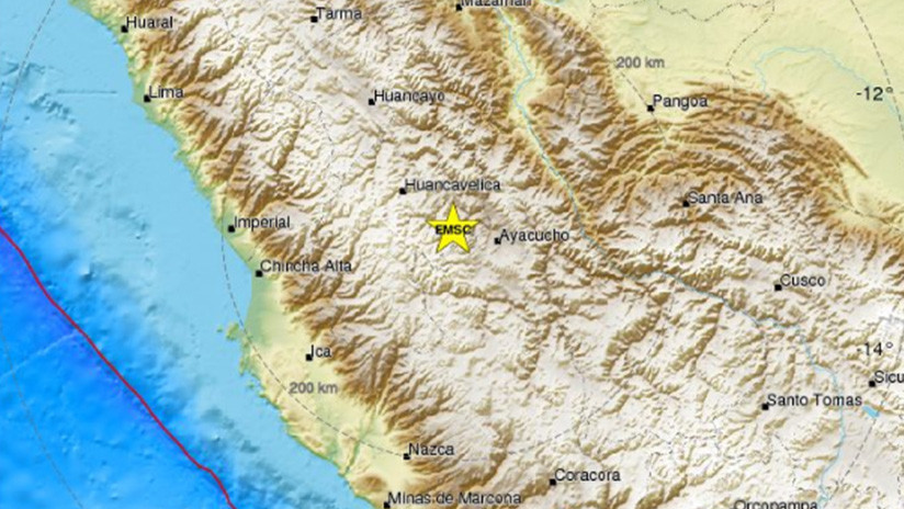 Perú: un sismo de escala 5,3 sacude la zona central del país