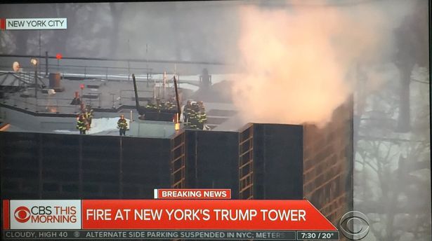 (Video) Incendio en Torre de Donald Trump: Dos bomberos resultaron heridos luchando contra incendio en penthouse del presidente de EE.UU.