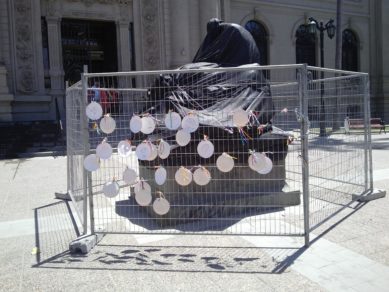 Realizan intervención en escultura dañada tras Fórmula E: «Hay que pensar en todos antes»