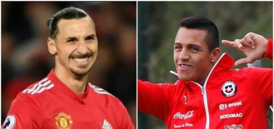 Zlatan sorprendido con Alexis… pero por su estatura