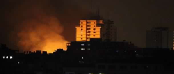 Aviones de Israel bombardearon la Franja de Gaza dejando dos heridos