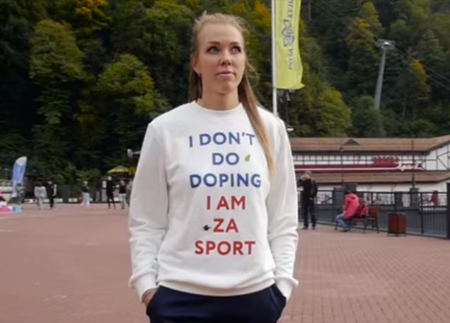 Atleta rusa hizo una campaña con la frase «Yo no me dopo» y luego dio positivo